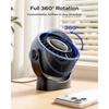 USB Small Desk Fan - 5 Inch Mini Personal Desktop Fan, 4 Speeds Cooling Strong Airflow, 360° Adjustable Tilt, Quiet Portable Ta