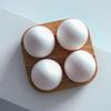 Bamboo Wood Yellow Exquisite Craft Wooden Egg Storage Tray Non-toxic And Moisture-resistant Egg Tray