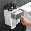 Toilet Tissue Box Waterproof Punch-free Toilet Paper Toilet Paper Rack Toilet Wall-mounted Paper Box Paper Roll
