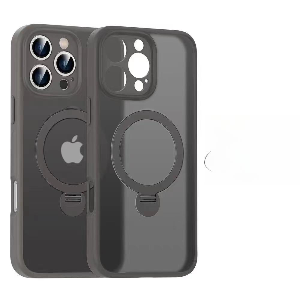 

Применимо к iPhone 16 Вращающийся магнитный кронштейн Чехол для мобильного телефона Apple 15 ProMax Чехол с защитой от падения и ощущением кожи iPhone11