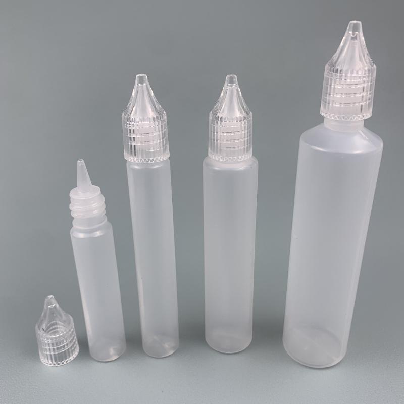 10/15/30/50Ml Plastic Squeeze Dropper Bottle Pen Shape Bottles Liquid Empty Container Long Slim Bottle For Emulsion Oil Pigment