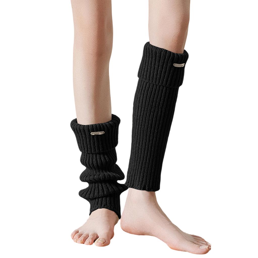 Knit Ribbed Leg Warmers for Women Stretchy Over Calf Socks Soft Comfortable Fit Elastic Material Suitable for Various Activities and Daily Wear