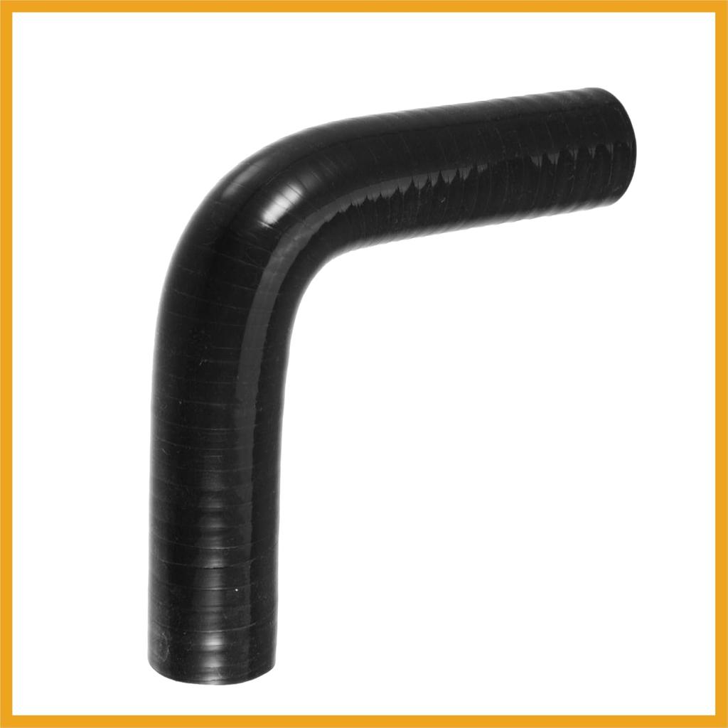 1 Set 19mm 0.75" ID 90 Degree Elbow Engine Silicone Hose Black Replacement