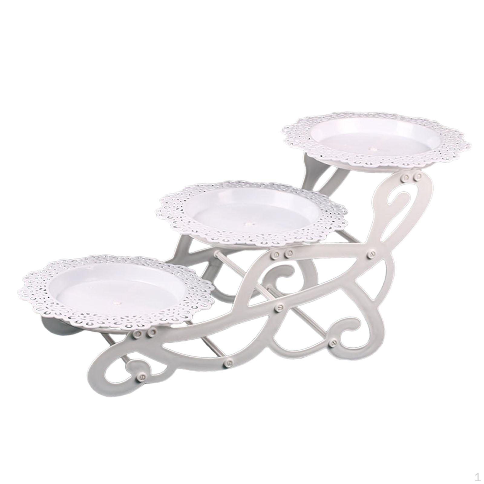 

3-х уровневая сервировочная подставка для кексов на десертный стол декоративные тарелки для демонстрации закусок Style F