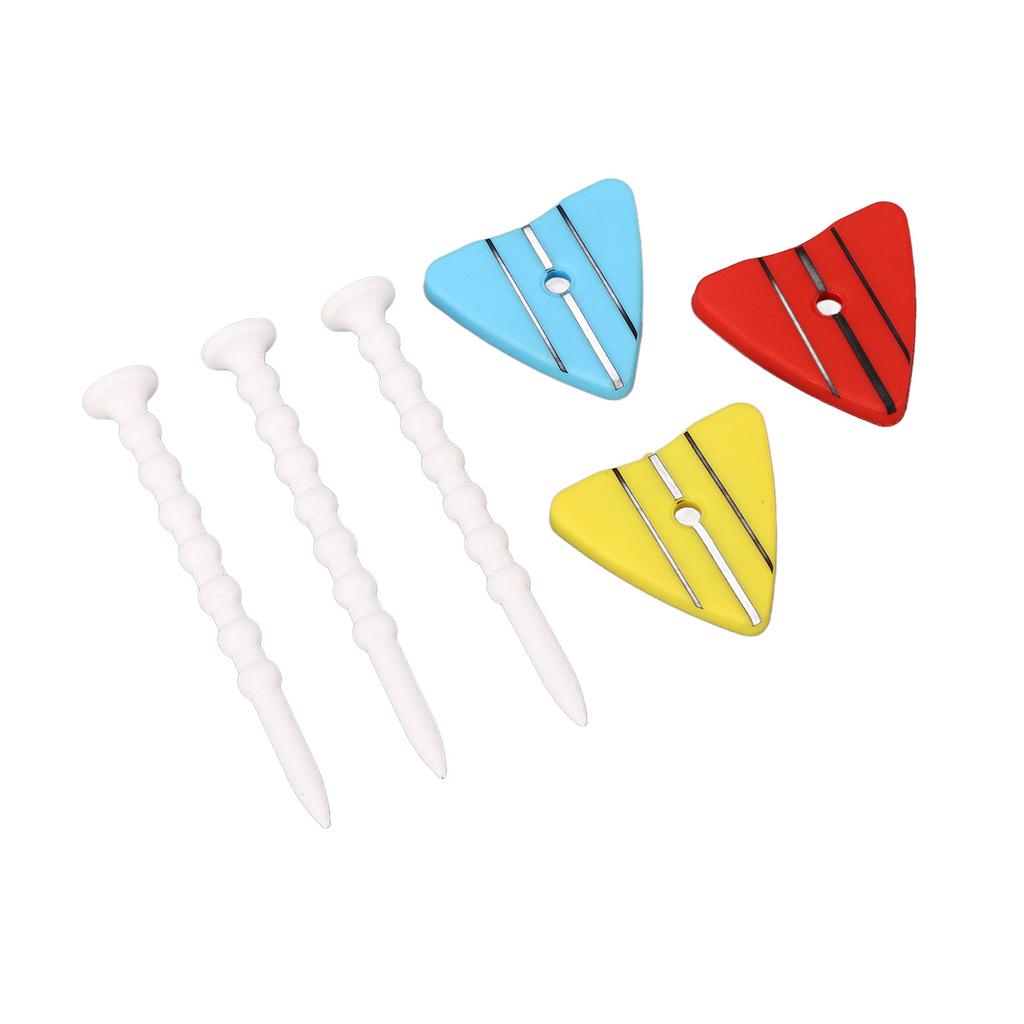2 Set Golf Tees Adjustable Unbreakable ABS Plastic On Course Training Accessories