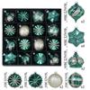 2026 Irregular Painted Electroplated Christmas Balls - 6cm, 24pcs Set for Creative Tree Ornaments.