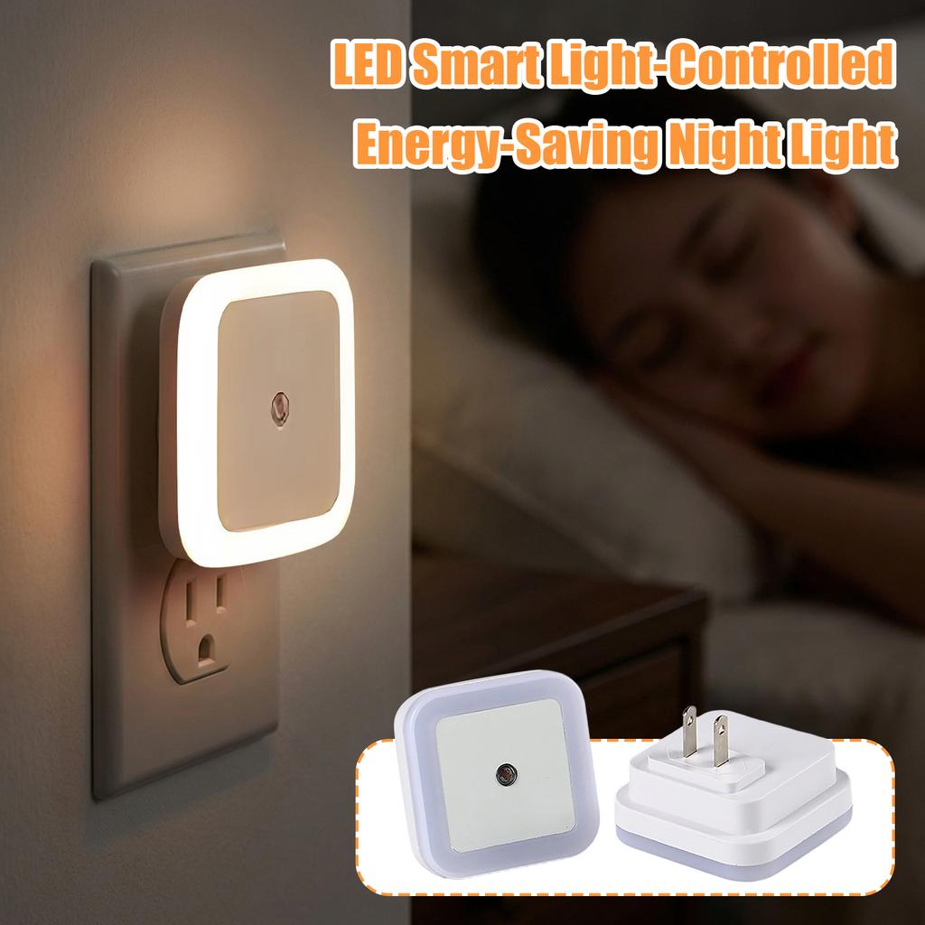 LED Smart Light-Controlled Energy-Saving Night Light (US Standard Square)