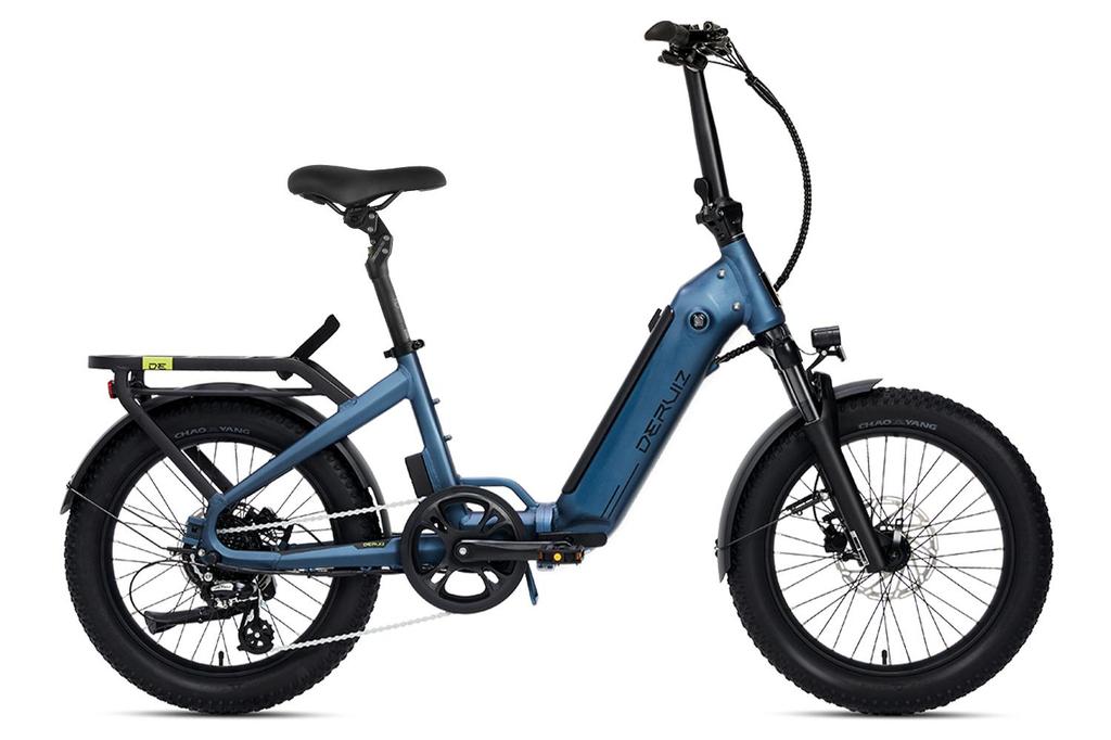 DERUIZ E-Bike Peridot 2.0 Fold 20x3.0 Zoll 48V 500Wh Akku, 8-Gang, Hydraulische Bremsen, Neues Stoßdämpfendes Sitzpolster, Bis 150 KM