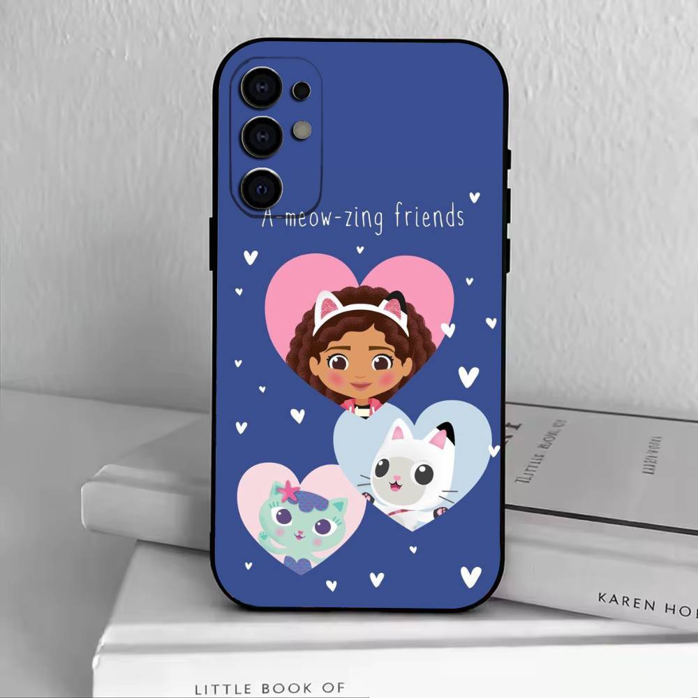 Custodia per Telefono G-Gabby Cats in Silicone Nero Morbido Per Samsung S25,S24,S21,S22,S23,S30,Ultra,S20,Plus,Fe,Lite