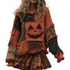 2025 Unisex 3D Print Thick Knit Striped Sweatshirt