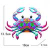 Crafts Iron Art Artwork Statue Sculpture Metal Crab Wall Art Hanging Ornament Garden Decoration  Home Decoration Indoor Outdoor