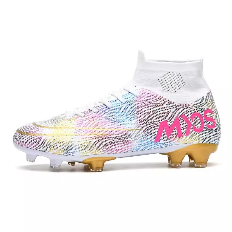 High-top Football Shoes Men's and Women's Professional Long-nail Sneakers Broken-nail Football Training Shoes