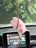 1Pc Cute Pink Pig Car Hanging Ornament – Perfect for Car Interior Decoration, Adding Whimsy and Fun to Your Vehicle.