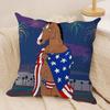 B-Bojack Horseman Cushion Cover Soft Plush Fabric Double-Sided Printed Sofa Cushion Cover For All Seasons Home Decor Gift