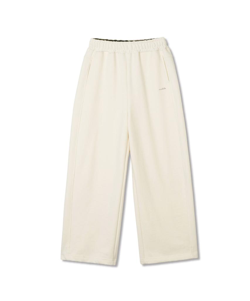 Michikoleondeonkosino Fold Waist Sweatpants Cream Ivory
