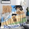Coperta in Flanella con Stampa Personaggi Dragon Ball, Alta qualità Confortevole per Tutte le Stagioni, Arredamento per la Casa, Calore e Comfort, Perfetta per Regali di Natale