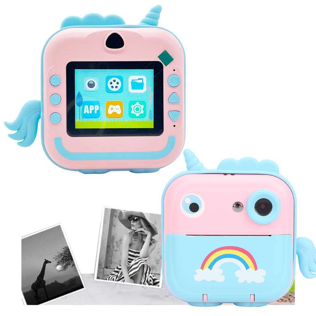 Kids Instant Print Camera 2.4inch HD Digital Video Children Camera with Printing Paper App Support for 3 14 Years Old