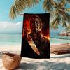 1Pc Halloween Horror Icons Beach Towel Microfiber Beach Towel Thin Absorbent For Beach Swimming Yoga Bath Sports 0917171