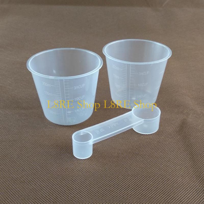 L8RE Ergonomic Baking Accessories Set Measuring Cup Spoon with Nonslip Dough Remover For Kitchen Bread Machine Parts
