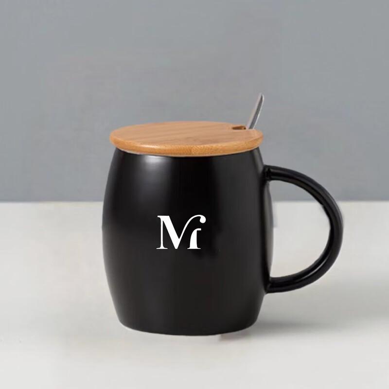 Nordic Ceramic Mug with Lid and Spoon