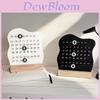 Wooden Calendar Diy Desk Decor With Handmade Rings For Home Office And Giftgiving
