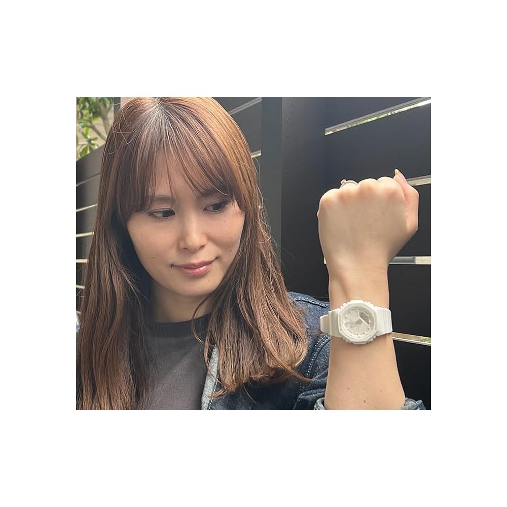 Casio G-Shock Baby-G Analog-Digital Waterproof Watch White GA-2100-7A7JF GMA-P2100-7AJF
