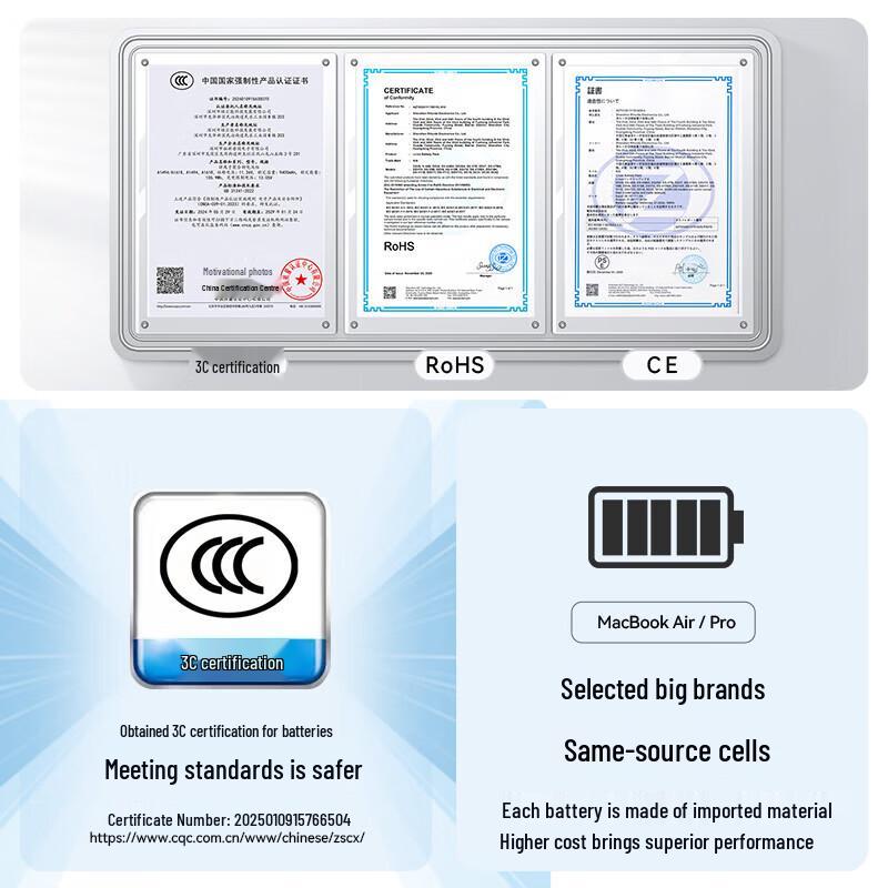 llano Replacement Battery for MacBook Pro 15.4-inch (A1707/A1820)