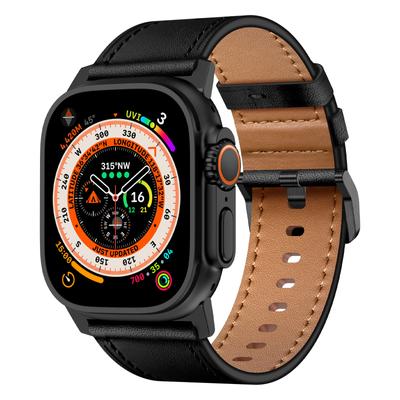 For Apple Watch 10 46mm/Ultra 2/Ultra 49mm/9 8 7 45mm/SE (2023) SE (2022) SE 6 5 4 44mm/3 2 1 42mm Genuine Cow Leather Band