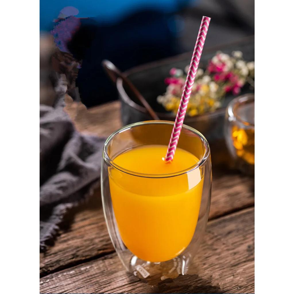 Tazza di vetro Tazza di vetro borosilicato ad alta resistenza a doppia parete Tazza di tè Latte Succo Vino Caffè Acqua Tazza Bar Drinkware Regalo