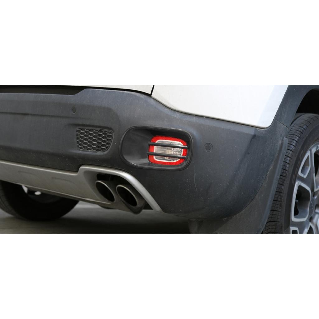 Car Rear Tail Fog Light Lamp Decoration Cover Stickers for Jeep Renegade 2016-2022 Lamp Hoods Guard Exterior Accessories