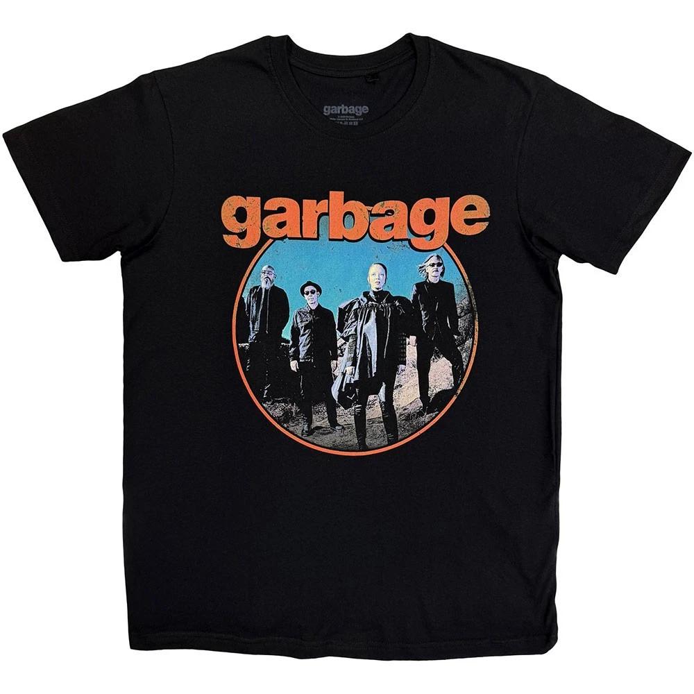 Garbage Band Circle Logo 100% Cotton T-shirt Mens Womens Tees Top M