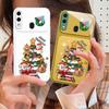 Cartoon Christmas tree For Samsung A73 72 71 A70 56 55 54 A53 52 51 50 42 A35 A34 33 32 31 26 25 24 23 22 30 glass phone case