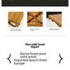 Folding low stool, shoe changing stool, household pony solid wood portable living room bench, sturdy fishing stool at the door