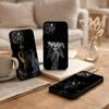 1 Stück A-Engel S-Skulptur Handyhülle Für iPhone17,16,15,14,13,12Plus,Pro Max,XS,5G Weiches Silikon Schwarze Hülle