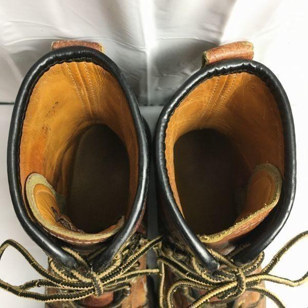 Vzácné Vintage HERMAN Survivor Vojenské Boty Hnědé Velikost 8.5 Pánské(POUŽITÝ)