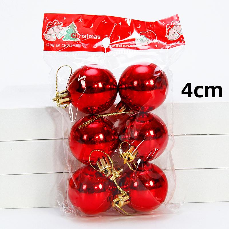 Large and Small Shiny Christmas Ball Tree Decorations