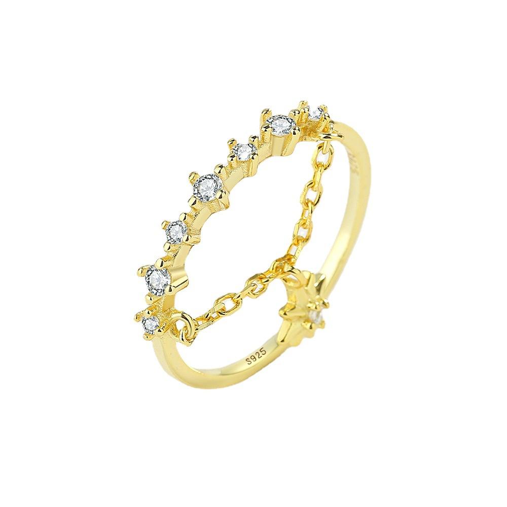 

POMOiii S925 Стерлинговое серебро Креативная кисточка Открытое шарнирное кольцо Свежее японское кольцо