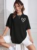 Simple Love Printed Unisexs T Shirts Summer Breathable Clothes Casual Fashion Short Sleeve Street All Match Tshirts