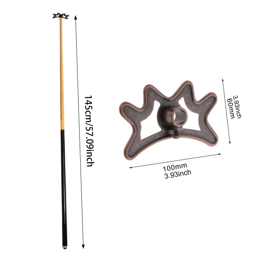 Pool Cue Bridge Stick Equipment Decoration Decorative Portable Billiards Bridge Stick for Club Party Beginners Home Enthusiasts
