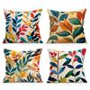 Home Decor Colorful Leaf-Patterned Digital Print Pillow Covers Pattern Cushion Cover Suitable For Sofa Bedroom Car Pillow Cover