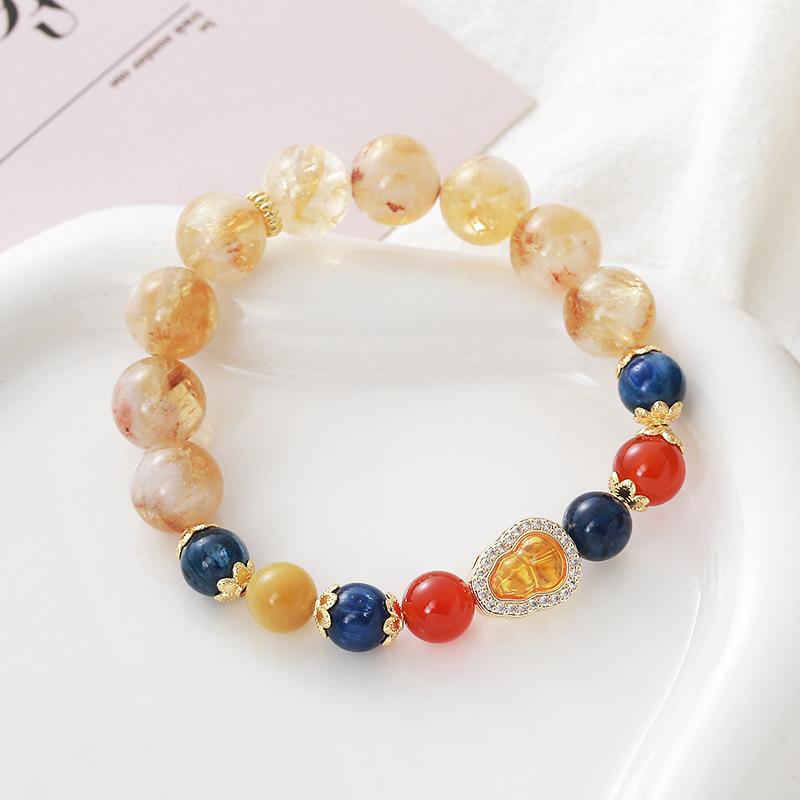 Agate Crystal Bracelet.fashion Women Daily Jewelry Gift