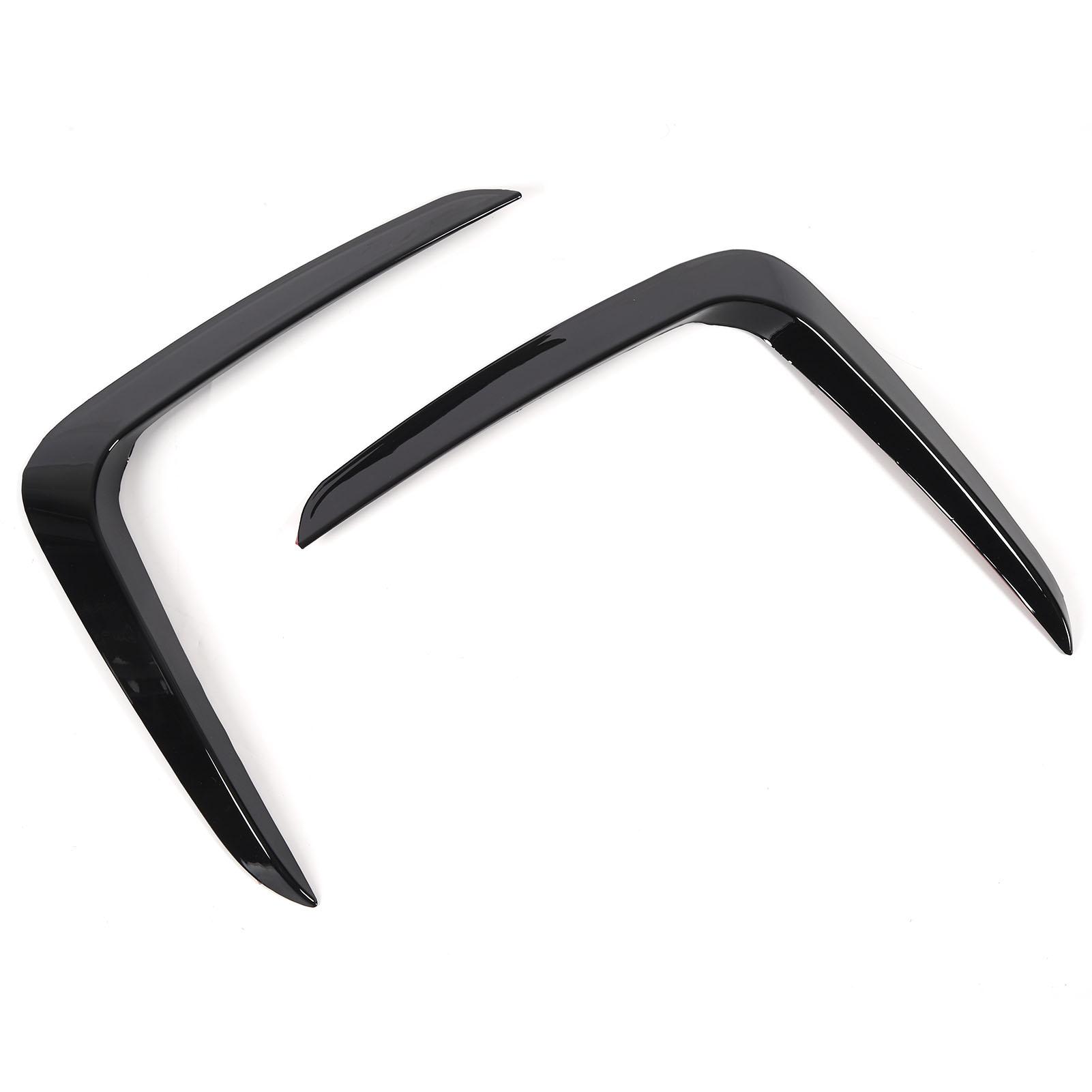 

2Pcs Front Bumper Air Vent Trim Glossy Black Left And Right Spoiler Trim For X3 X4 G01 G02 M Sport 2018 to 2021