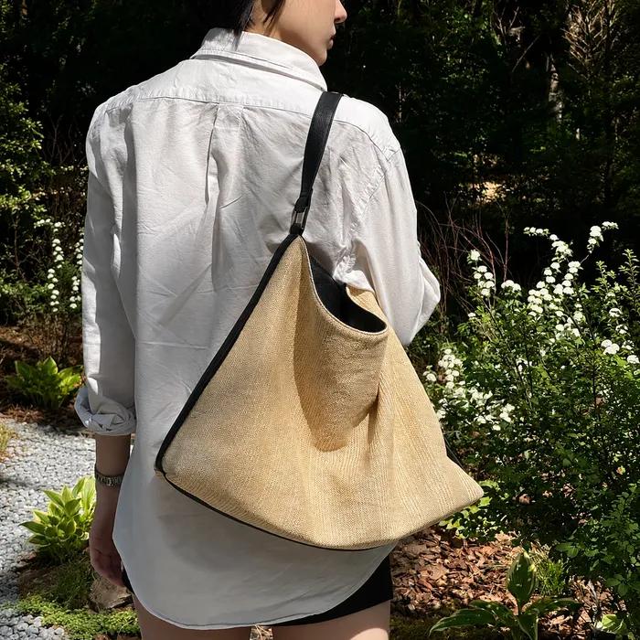 [Worn by Pi Han-ah] [Summer] La Nuit Bag [Raphia Beige] Raffia Net Bag