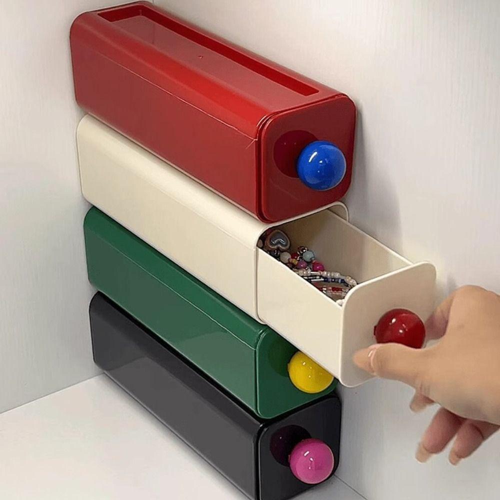Space-saving Cosmetics Organizer Box Wall Mounted Desktop Storage Boxes Drawer