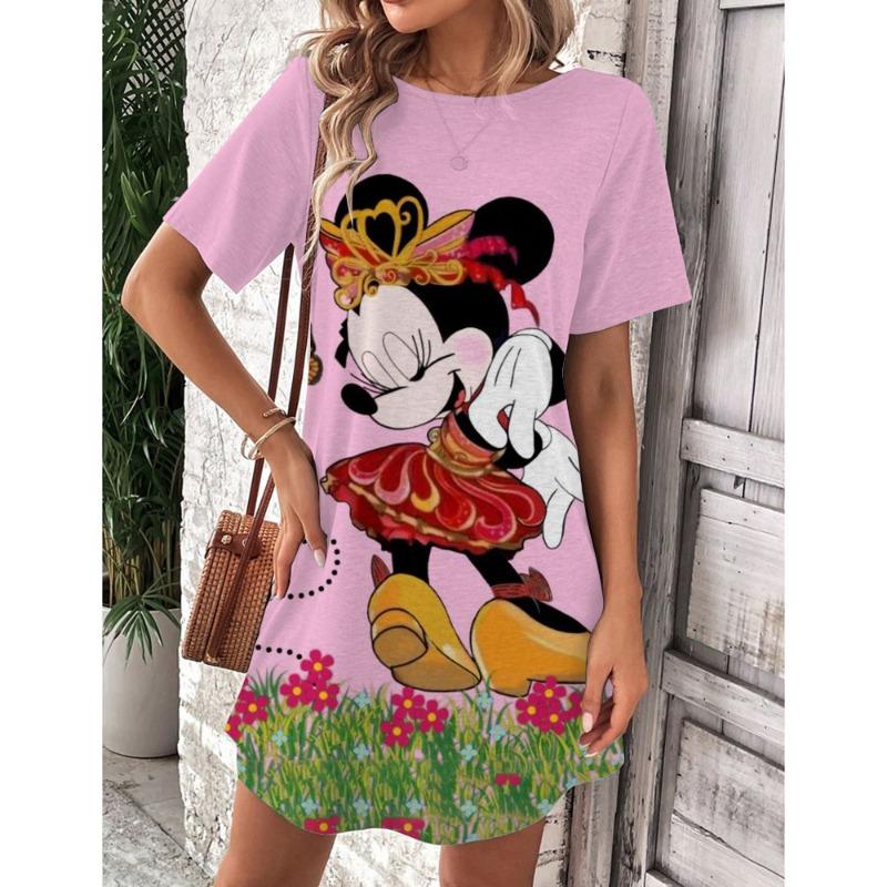 2025 Summer Animal Printed Dress Women's Short Sleeved Beach Sunwear Elegant Casual Party Dress