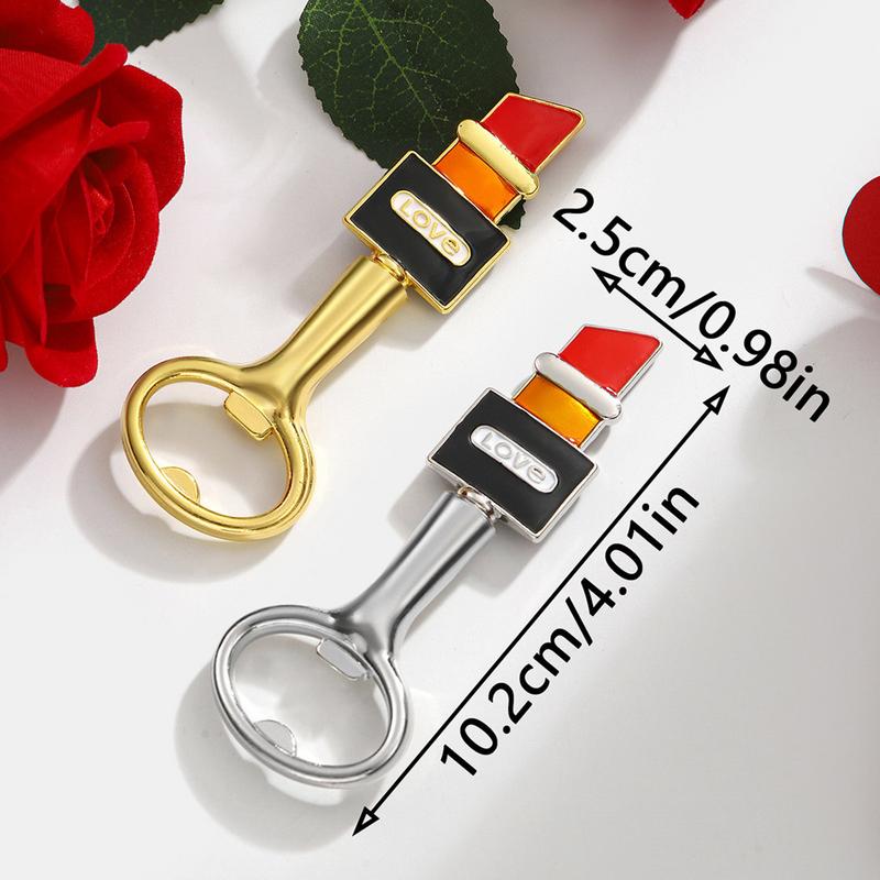 Lustiger Flaschenöffner Lippenstiftform Limoflaschenöffner Weinöffner Dekorativer Flaschenöffner Valentinstags Souvenir Für Bier Limo