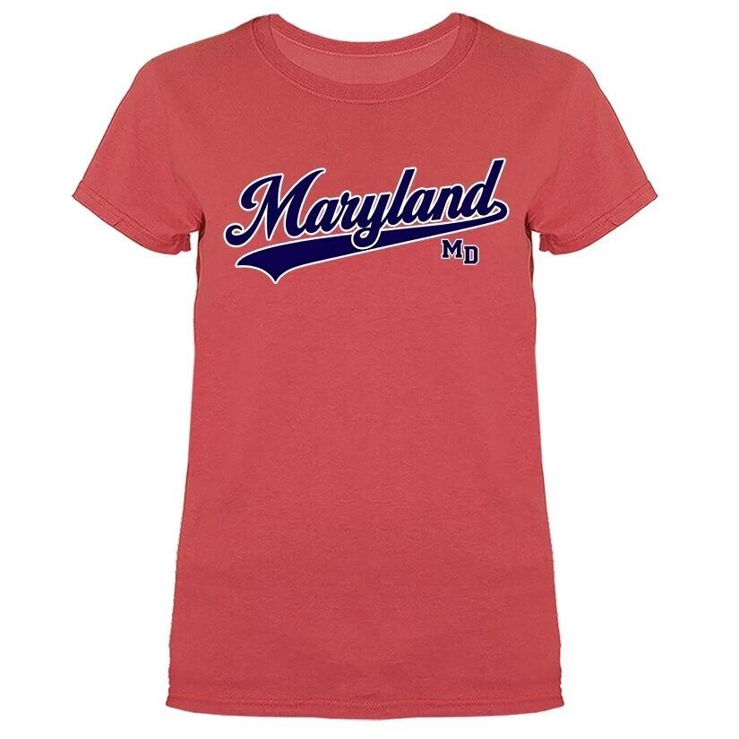 State of Maryland Swoosh Women s  T-shirt Unisex T-Shirt L