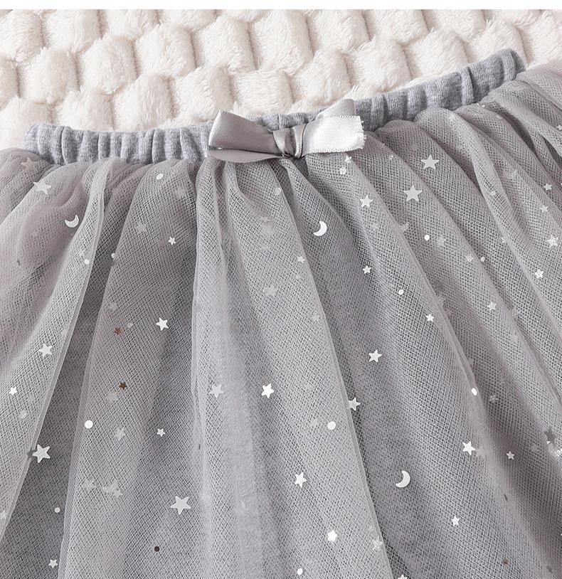 Girls' Korean Style Bow Leggings: Spring/Autumn Cotton Skirt Pants with Sequins