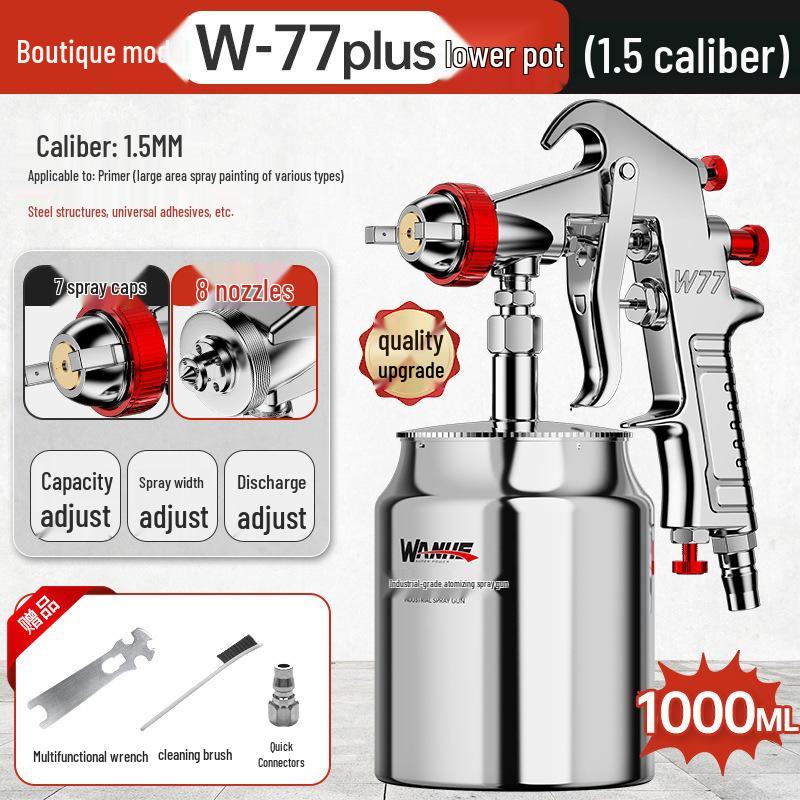 Wanhe Pneumatic Paint Spray Gun for Latex Paint and Auto Air Pump