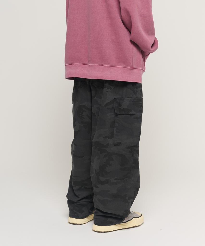 CARGOBROS Camo Pattern Bio Balloon Pants (Black)